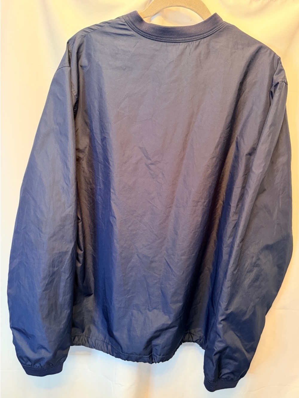 Nike Men’s Large V-Neck Windbreaker Pullover Jacket Blue Golf Lightweight Lined - Picture 4 of 11